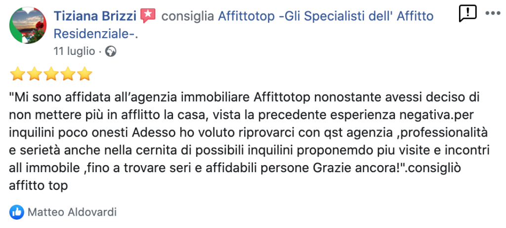 Affitto Top, Affitto Residenziale, Cedolare Secca, Contratto a Canone Concordato, Inquilino perfetto, Affittare Casa