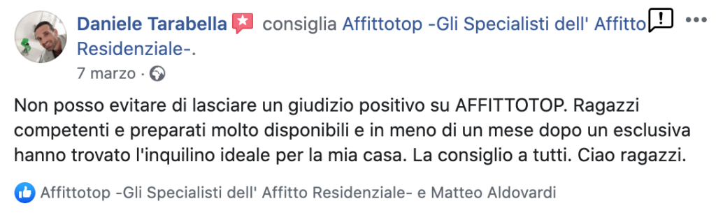 Affitto Top, Affitto Residenziale, Cedolare Secca, Contratto a Canone Concordato, Inquilino perfetto, Affittare Casa